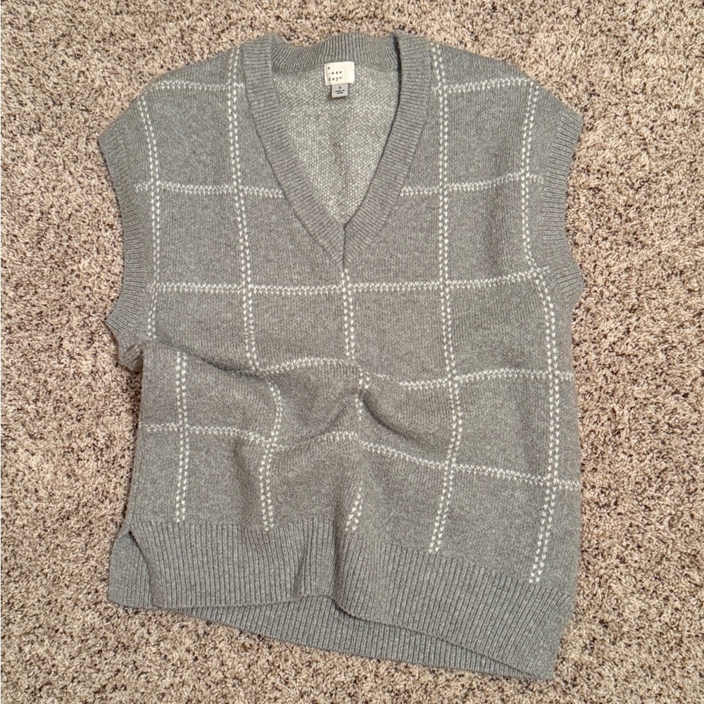 a new day Gray V-Neck Sweater Vest